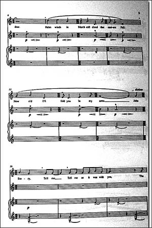 scan of Robin Walker's music score